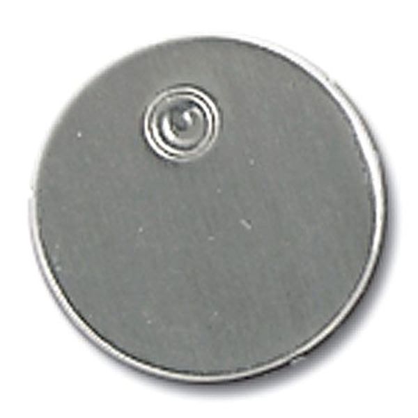 Blank Tag, 1-1/2 x 1-1/2 In, Silver, PK25