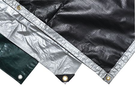 Tarp, 12 x 20 ft, 12 mil, Polyethylene, Heavy Duty, Silver/Black