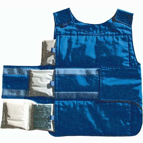 Cooling Vest, Universal, Poly/Cotton, Blue