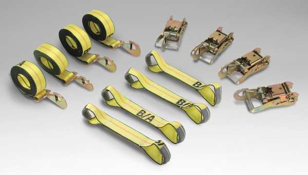 Tie-Down Strap, Ratchet, 2 In., 4000 lb.