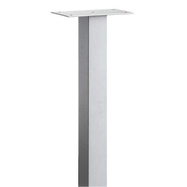 Pedestal, Silver, Powder Coated, In Ground, Mail Chest