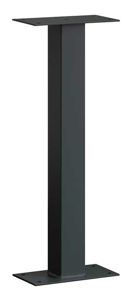 Pedestal, Black, Powder Coated, Bolt, Mail Chest
