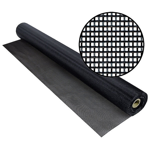 Screen, Vinyl Coated Polyester, 36 in W, 100 ft L, 0.018 in Wire Dia