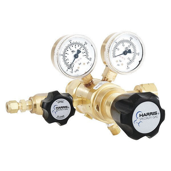 Specialty Gas Lab Regulator, Two Stage, CGA-350, 0 to 125 psi, Use With: Hydrogen, Methane
