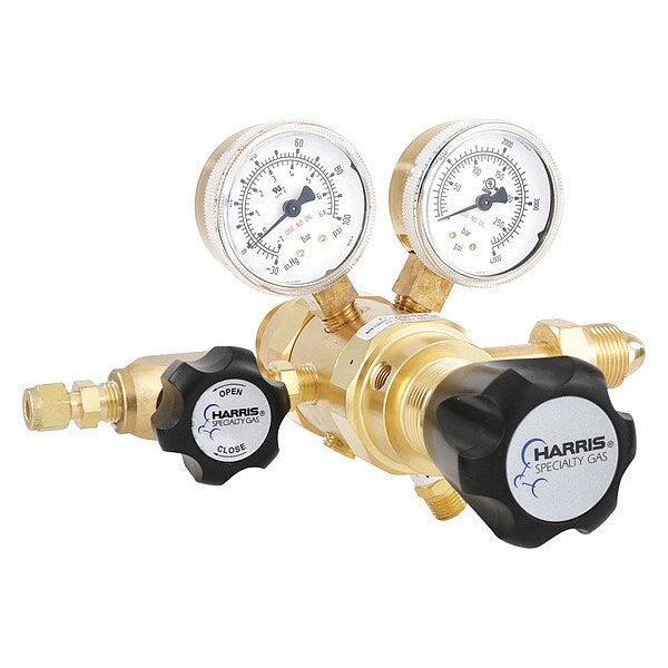 Specialty Gas Lab Regulator, Two Stage, CGA-580, 0 to 50 psi, Use With: Argon, Helium, Nitrogen