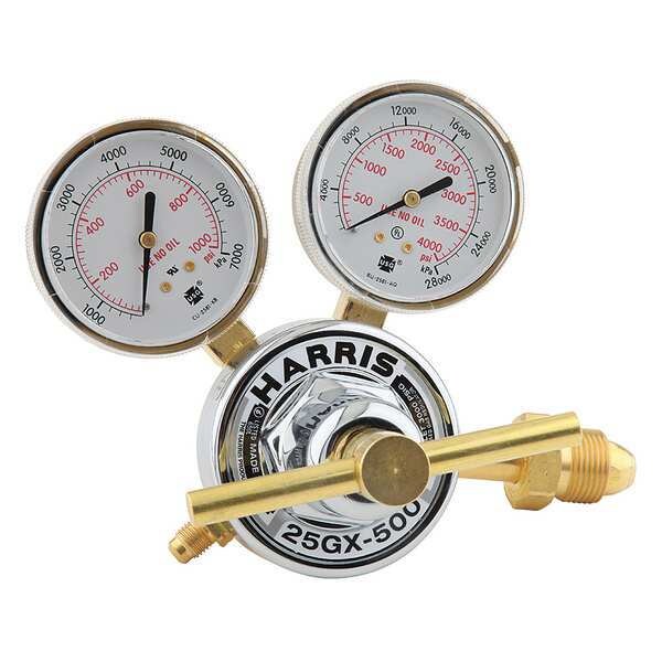 Specialty Gas Regulator, Single Stage, 500 psi, Use With: Argon, Helium, Nitrogen