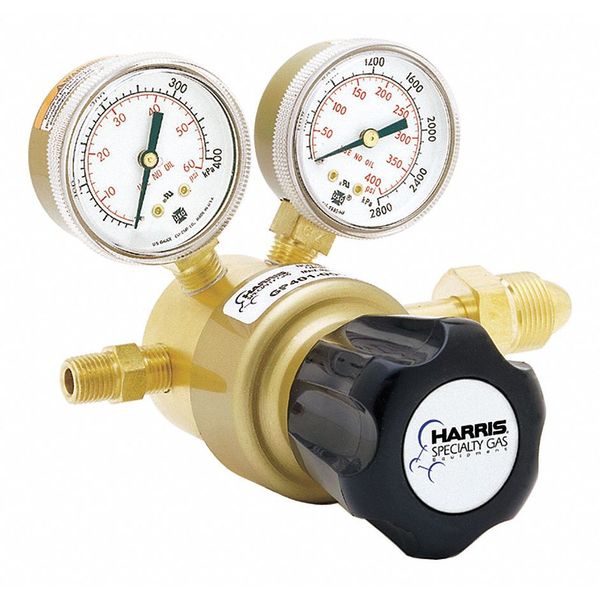 Specialty Gas Regulator, Single Stage, CGA-350, 0 to 125 psi, Use With: Hydrogen, Methane