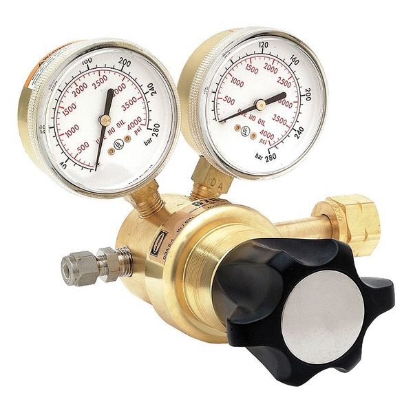 Specialty Gas Regulator, Single Stage, CGA-590, 0 to 1500 psi, Use With: Industrial Air
