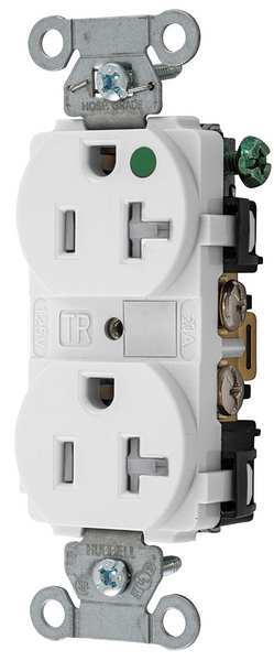 20A Duplex Receptacle 125VAC 5-20R WH