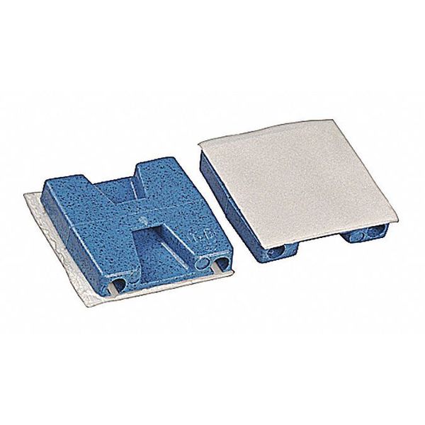 Cable Tie Base, 2-Way, Blue, PK100