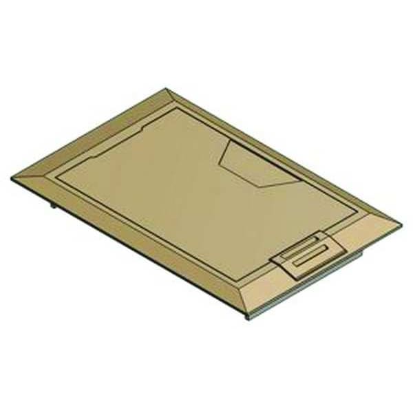 Floor Box Cover, 8-3/8 in., Brass