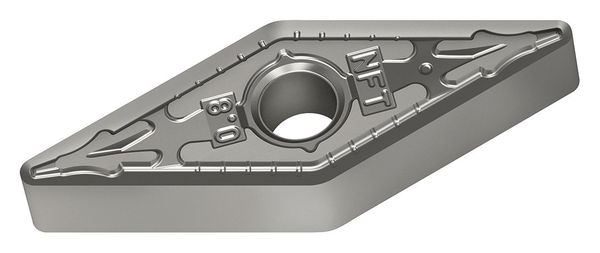 Diamond Turning Insert, Diamond, 3/8 in, VNMG, 35  Degrees, 1/64 in, Carbide