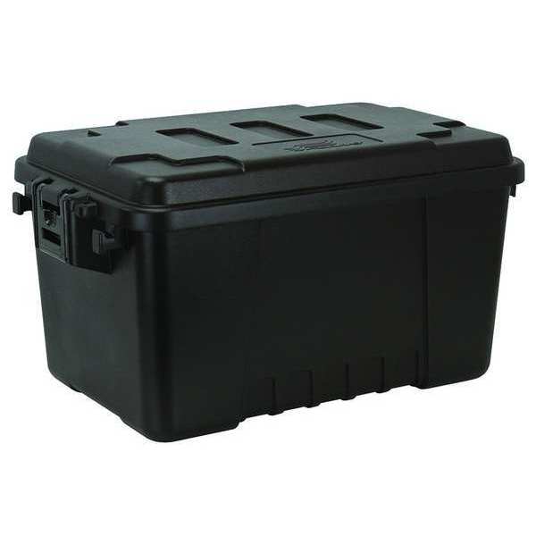 56 qt Storage Trunk, Black, Plastic, 24 in L x 15 in W x 13 in H