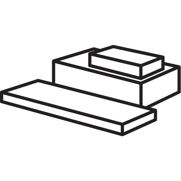 White PTFE Rectangle Stock 36