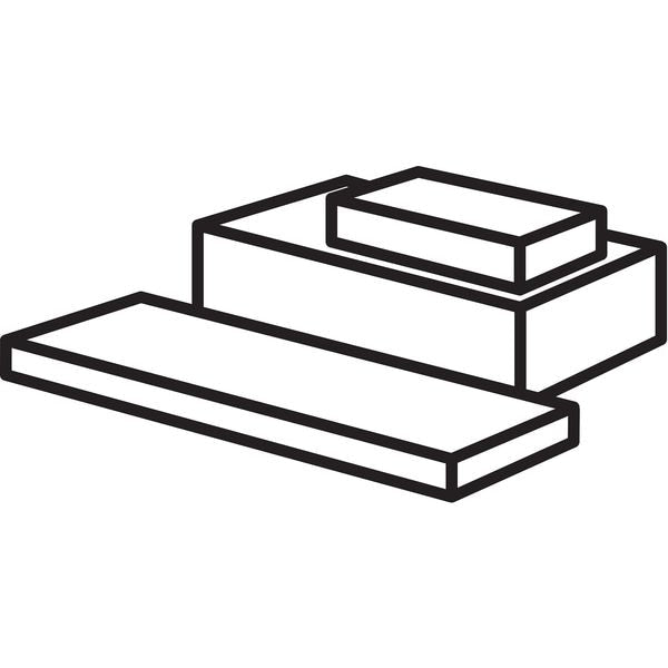 White PTFE Rectangle Stock 36