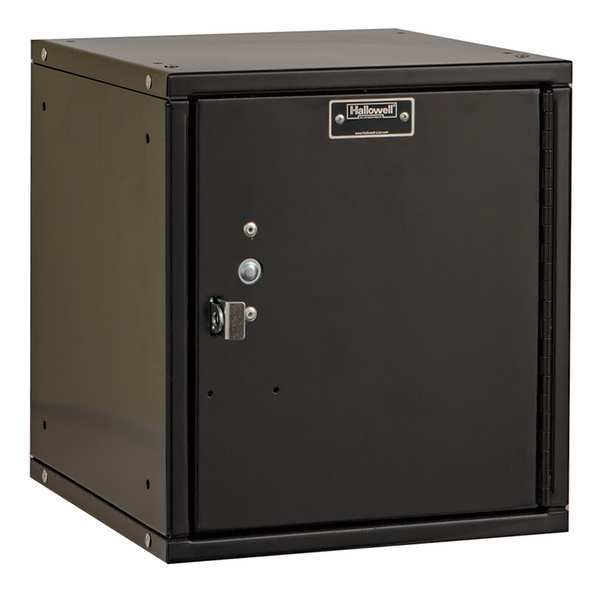 Box Locker, 11 5/16 in W, 12 in D, 12 11/16 in H, (1) Tier, (1) Wide, Black