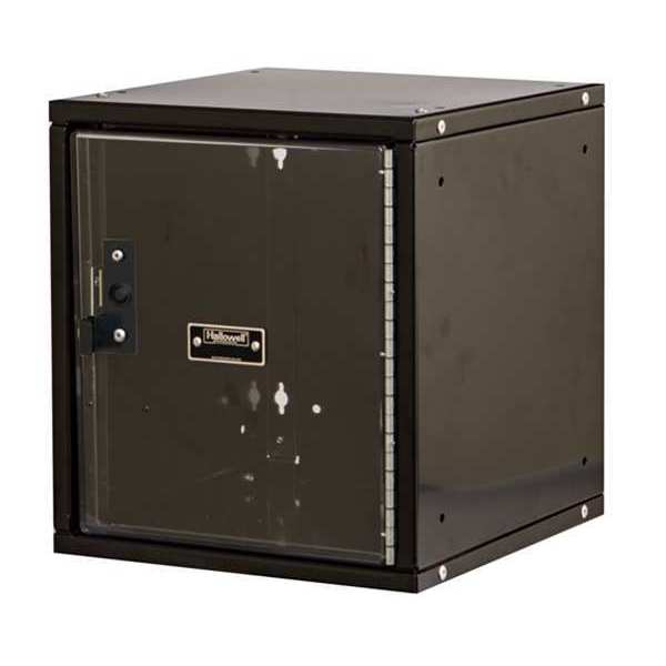 Box Locker, 11 5/16 in W, 12 in D, 12 11/16 in H, (1) Tier, (1) Wide, Black