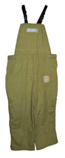 Arc Flash Bib Overall, HRC4, Green, XL