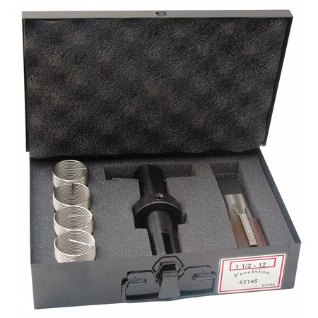 Free-Running Helical Insert Repair Kit, Helical Inserts, M28-1.50, Plain Stainless Steel, 6 Inserts