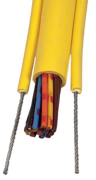 16 AWG 12 Conductor Pendant Cable 600V 25 ft. YL