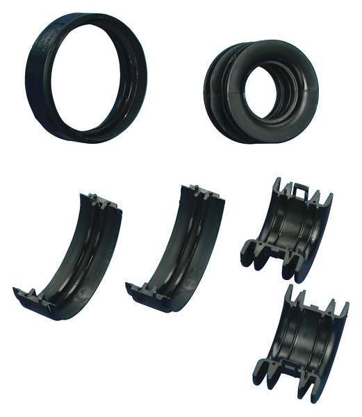 Middle Jaw, 0.900 in., Black, Polyamide