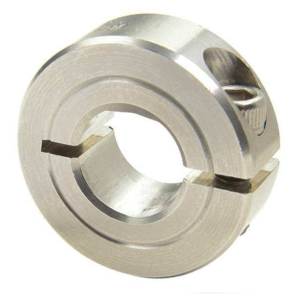 Shaft Collar, D-Bore, 1Pc, 1/2 In, 303 SS