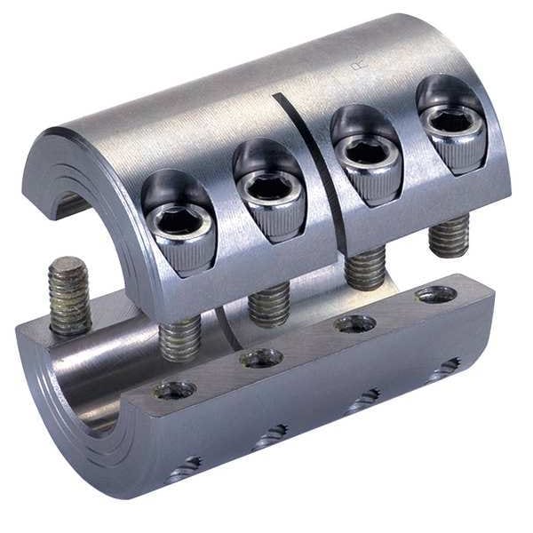 Rigid Shaft Coupling, Two Piece, 1-15/16in
