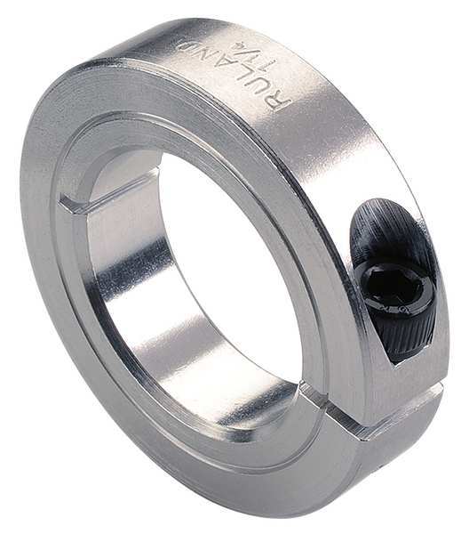 Shaft Collar, Clamp, 1Pc, 2-5/8 In, Alum