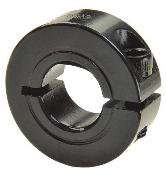 Shaft Collar, D-Bore, 1Pc, 1 In, Steel