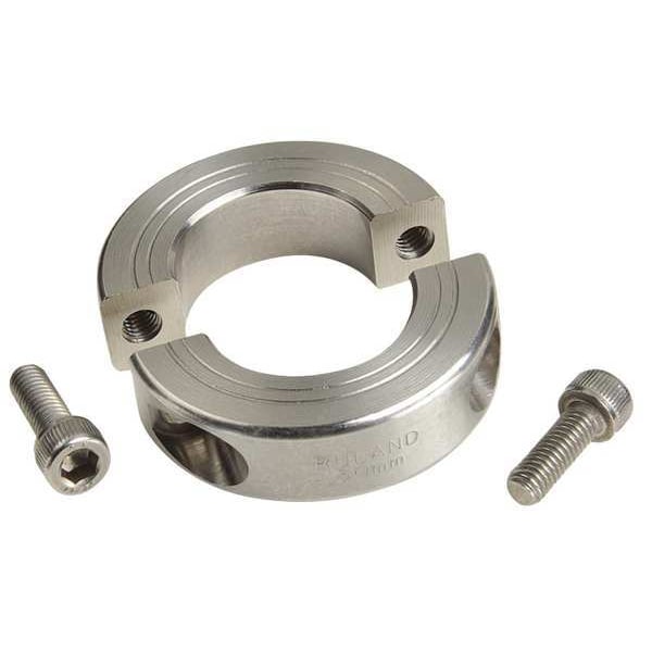 Shaft Collar, Clamp, 2Pc, 12mm, 316 SS