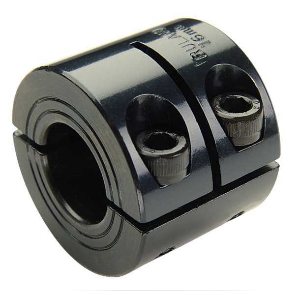 Shaft Collar, Clamp, 2Pc, 3/8 In, Steel