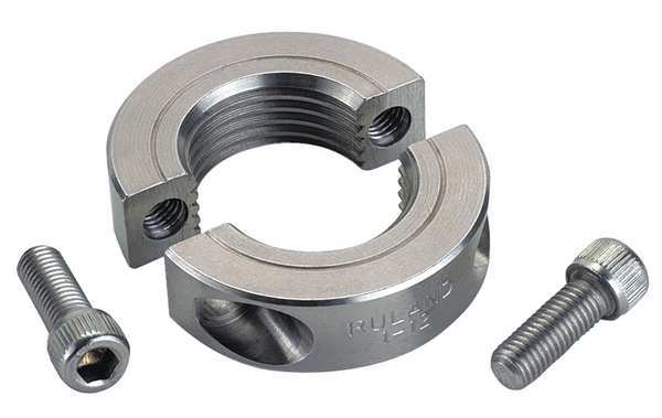 Shaft Collar, Threaded, 2Pc, 1/4-20In, 303SS
