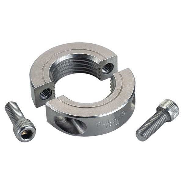 Shaft Collar, Threaded, 2Pc, 1-1/8-7 In, SS