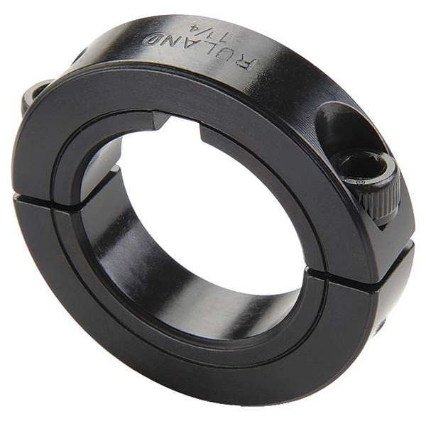 Shaft Collar, Clamp, 2Pc, 3/8 In, Steel