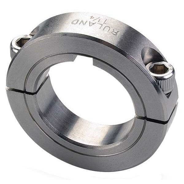 Shaft Collar, Clamp, 2Pc, 3/8 In, 303 SS