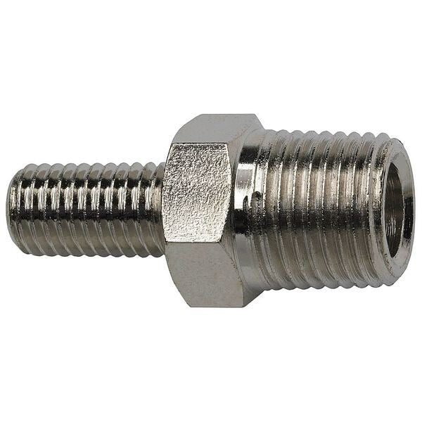 Lube Adapter, Plated Brass Silver