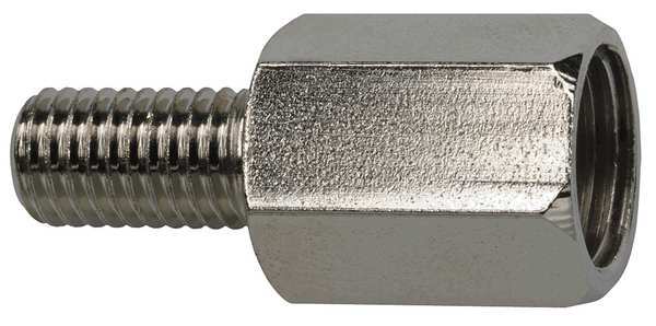 Lube Adapter, Plated Brass Silver