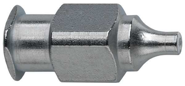 Female Luer Blank, 316 stainless steel Silver