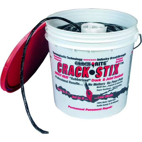 8 lb., 1/4 in. D, 250 ft. Black Joint and Crack Filler