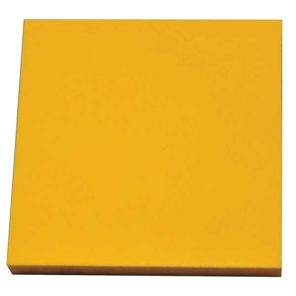Foam Sheet, Crosslink, 48 in W, 48 in L, 1 in Thick, Yellow