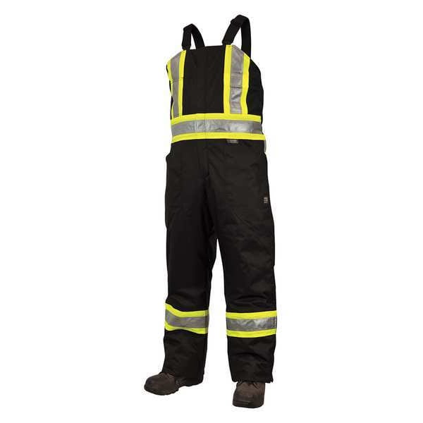 Hi-Vis Insulated Bib Overalls, Black