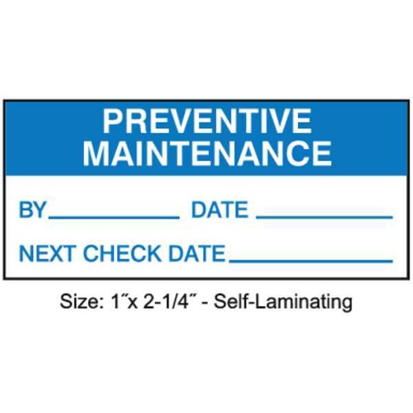 Inspection Label, ENG, Maintenance, PK225, Language: English
