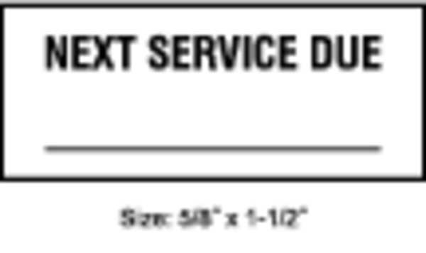 Inspection Label, ENG, Maintenance, PK350, TC-10703