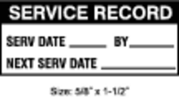 Inspection Label, ENG, Maintenance, PK350, TC-20901