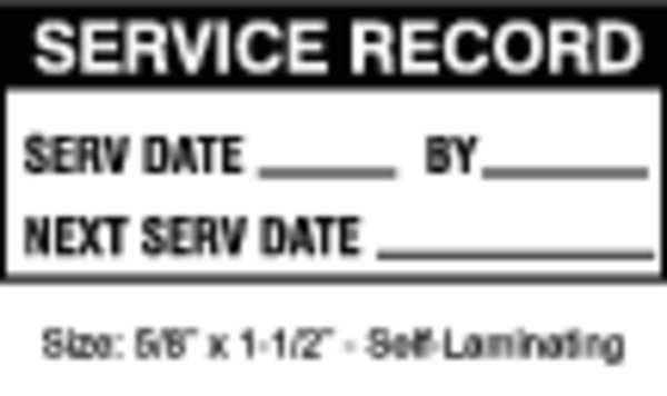 Inspection Label, ENG, Maintenance, PK350, TCSL2-20901