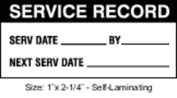 Inspection Label, ENG, Maintenance, PK225, TCSL3-20901