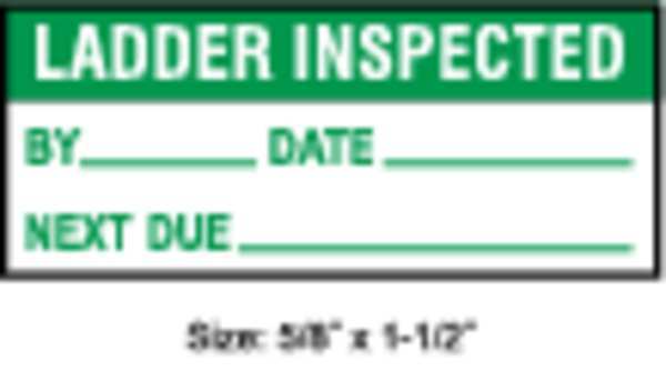 Inspection Label, ENG, Maintenance, PK350, TC-22131