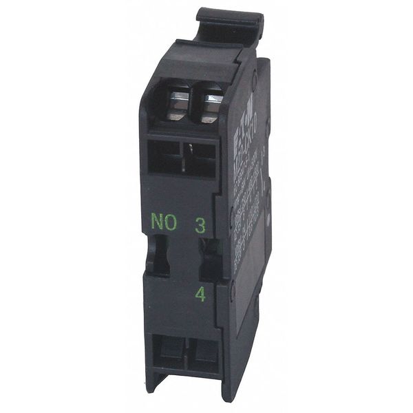 Contact Block, Cage, Black, 22mm, 1NO