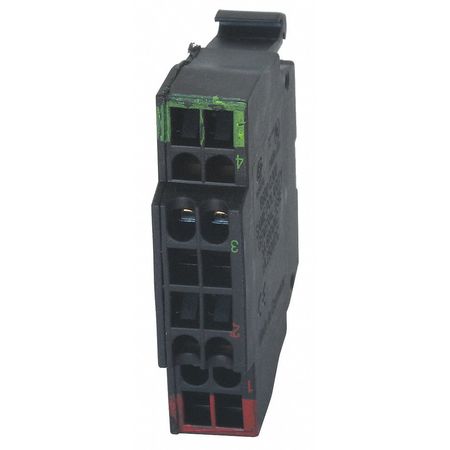 Contact Block, Cage, Black, 22mm, 1NO/1NC