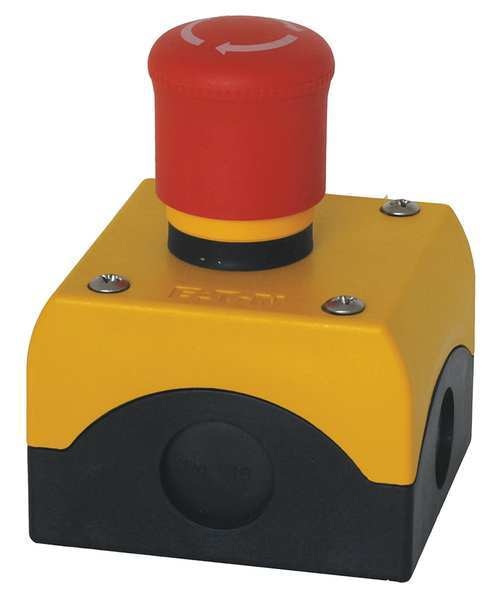 Push Buttn Cntrol Station, 1NO, Mshrm Head